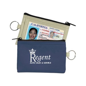 Coin Pouch W/Id Window & Split Ring