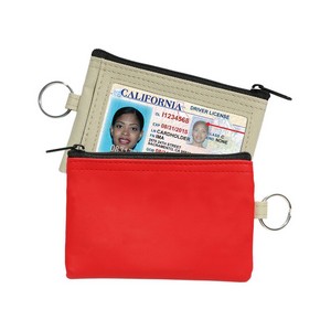 Coin Pouch W/Id Window & Split Ring