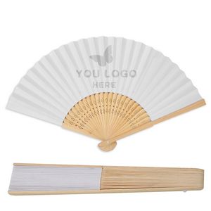 Collapsible Summer Paper Hand Fan MOQ100