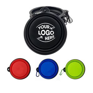 Collapsible TPE Pet Bowl w/Carabiner