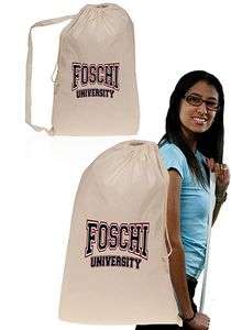 Collegiate Natural Cotton Laundry Bags