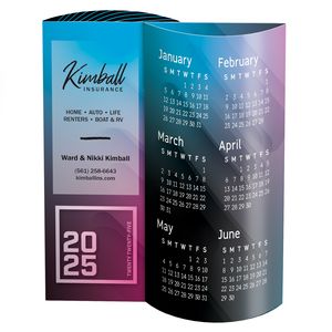 Color Block Wave Calendar