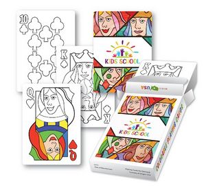 Colorable Playing Card Deck
