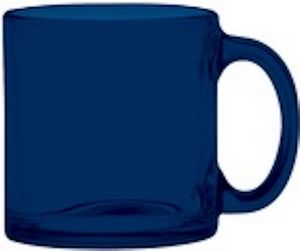 Colored Glass Coffee Mug 13 oz.