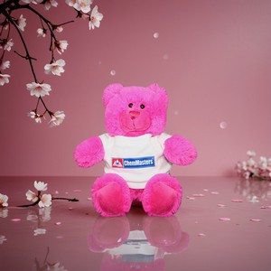 Colorful Cuties 8" Sitting Bear - Hot Pink