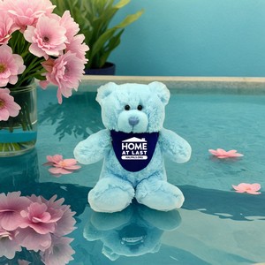 Colorful Cuties 8" Sitting Bear - Light Blue