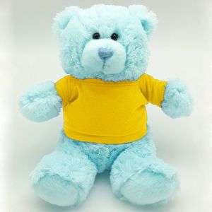 Colorful Cuties 8" Sitting Bear - Light Blue