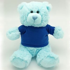 Colorful Cuties 8" Sitting Bear - Light Blue