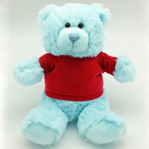 Colorful Cuties 8" Sitting Bear - Light Blue