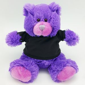 Colorful Cuties 8" Sitting Bear - Purple