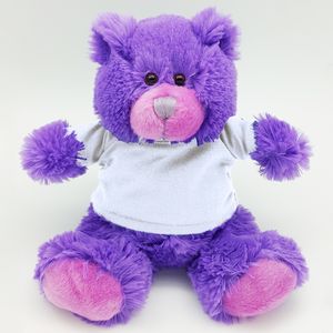 Colorful Cuties 8" Sitting Bear - Purple