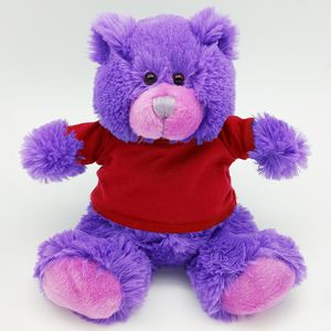 Colorful Cuties 8" Sitting Bear - Purple