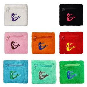 Colorful Sport Wristband with Zipper
