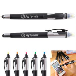 Colortouch Gift Multi-Color Highlighter Ball Pen With Stylus Screen Touch
