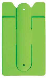 Combination Silicone Cell Phone Card Wallet and Kick Stand