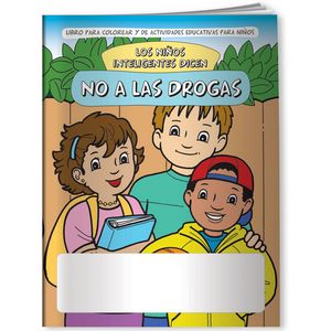 Combo Pack - CB1007s Coloring Book & 4-Pack of Crayons (Imprinted) in a Poly Bag