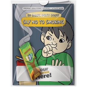 Combo Pack - CB1016 Coloring Book & 4-Pack of Crayons (Imprinted) in a Poly Bag