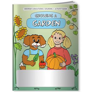 Combo Pack - CB1021 Coloring Book & 4-Pack of Crayons (Imprinted) in a Poly Bag