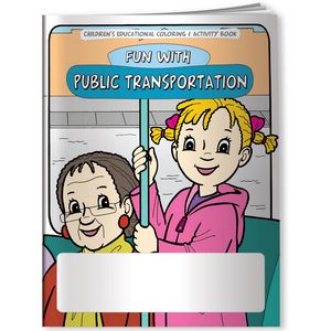 Combo Pack - CB1025 Coloring Book & 4-Pack of Crayons in a Poly Bag