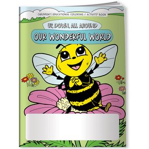 Combo Pack - CB1050 Coloring Book & 4-Pack of Crayons in a Poly Bag