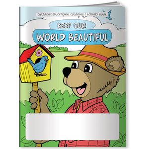 Combo Pack - CB1054 Coloring Book & 4-Pack of Crayons in a Poly Bag