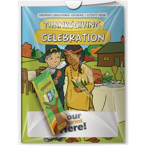 Combo Pack - CB1091 Coloring Book & 4-Pack of Crayons in a Poly Bag