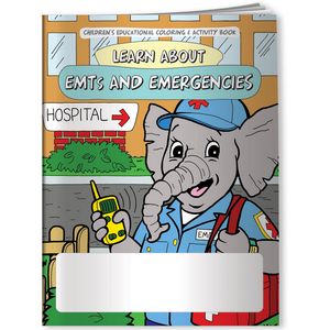 Combo Pack - CB1141 Coloring Book & 4-Pack of Crayons in a Poly Bag