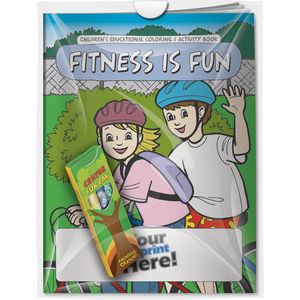 Combo Pack - Coloring Book & 4-Pack of Crayons (Imprinted) in a Poly Bag