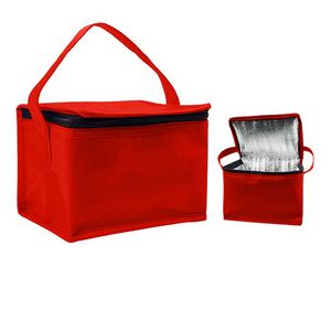 Compact 6-Can Insulated Cooler Bag for On-the-Go Refreshment