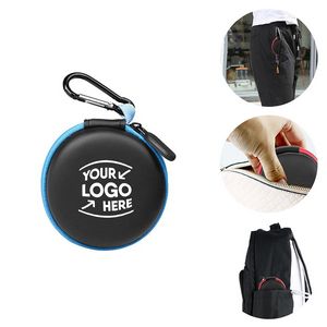 Compact Round Earphone Case