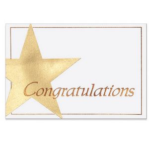 Congratulations Business Note Card (3 1/2"x5")