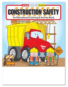 Construction Safety Coloring Book Fun Pack