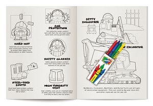 Construction Safety Coloring Book Fun Pack