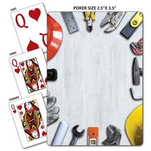 Construction Theme Poker Size Playing Cards