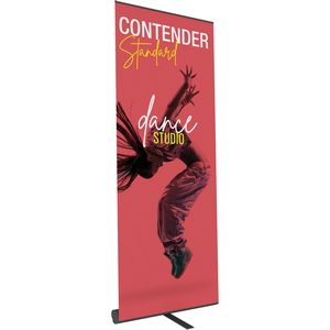 Contender Standard Black Retractable Banner Stand