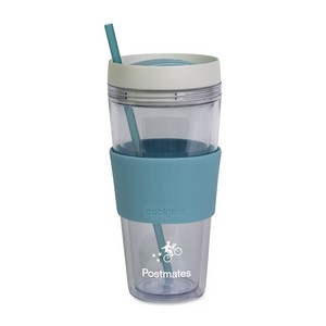 Cool GearÂ® Callisto Chiller Clear Straw Bottle - 24 Oz. - Teal