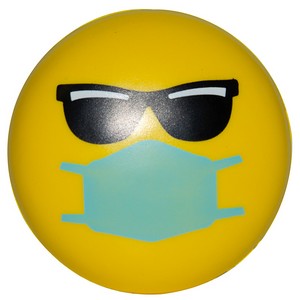 Cool PPE Emoji SqueeziesÂ® Stress Reliever