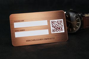 Copper Finish Metal Business Cards