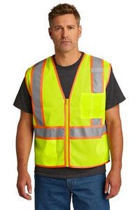 CornerStone ANSI 107 Class 2 Mesh Zippered Two-Tone Vest.