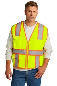 CornerStone ANSI 107 Class 2 Surveyor Zippered Two-Tone Vest.