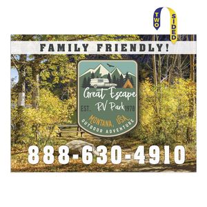 Corrugated Plastic Sign | 36" x 48" | 2 Sides | Full Color | Bleed