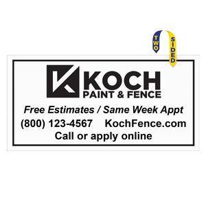 Corrugated Plastic Sign | 48" x 96" | 2 Sides