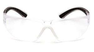 Black/Navy/Orange Temples with Clear Lens