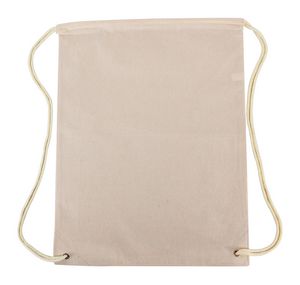 Cotton Canvas Natural Drawstring Bag