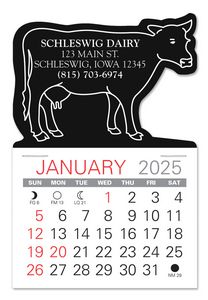 Cow Shape Value Stick Adhesive Calendar