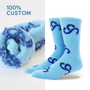 Coz.Y Knit Personalized Socks - Fuzzy Socks - Knit-In