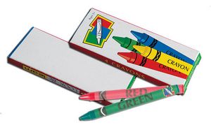 Crayons - 4 Pack Box - Blank
