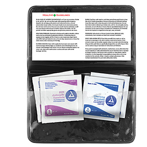 "Crescent" Antiseptic & Disinfectant Wipes Pack In Translucent Vinyl pouch