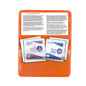 "Crescent" Antiseptic & Disinfectant Wipes Pack In Translucent Vinyl pouch