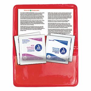 "Crescent" Antiseptic & Disinfectant Wipes Pack In Translucent Vinyl pouch
